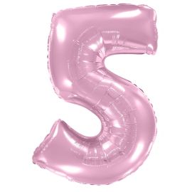 Цифра 5, розовая