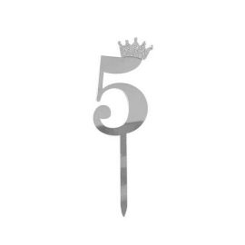 Топпер 5, серебро, корона
