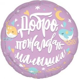 Шар-круг Добро пожаловать, малышка