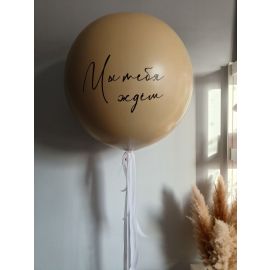 Шар на определение пола Бежевый