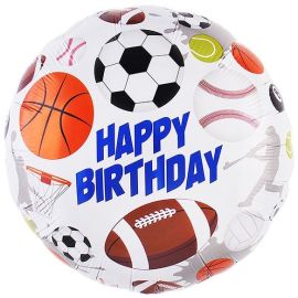 Шар-круг Happy Birthday, спортивные мячи