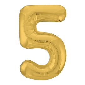 Шар-цифра 5, золото