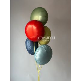 Связка из 5 фольгированных кругов