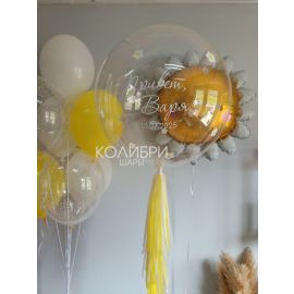 Набор шаров на выписку с ромашками