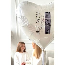 Большое сердце с фотографиями для мамы