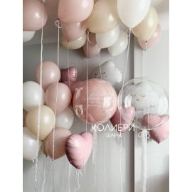 Набор шаров на выписку девочки