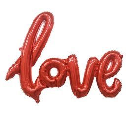 Шар Надпись love, красный(надув воздухом)