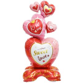 Шар Сердца для любимой на подставке
