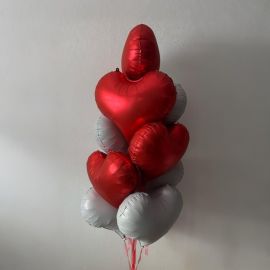 Связка из 10 больших сердец