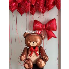 Композиция из шаров на 14 февраля