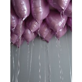 20 розовых сердец на потолок