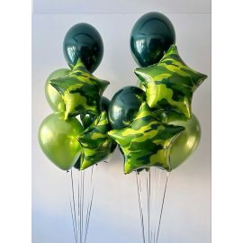 2 связки шаров на 23 февраля