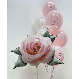 Набор шаров Роза и связка