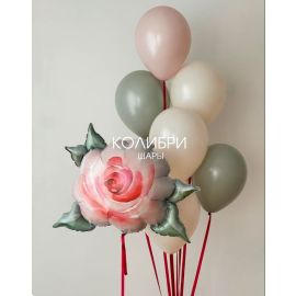 Набор шаров с розой